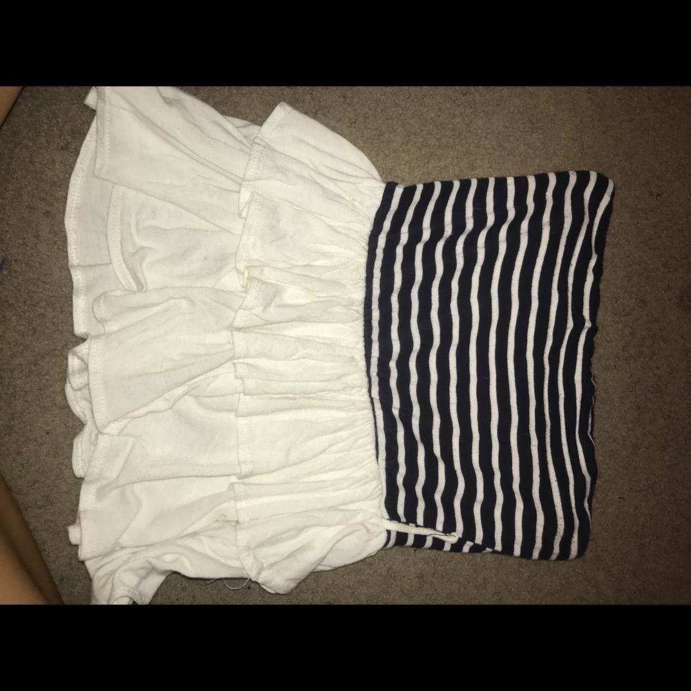 Stripe tube top flowy